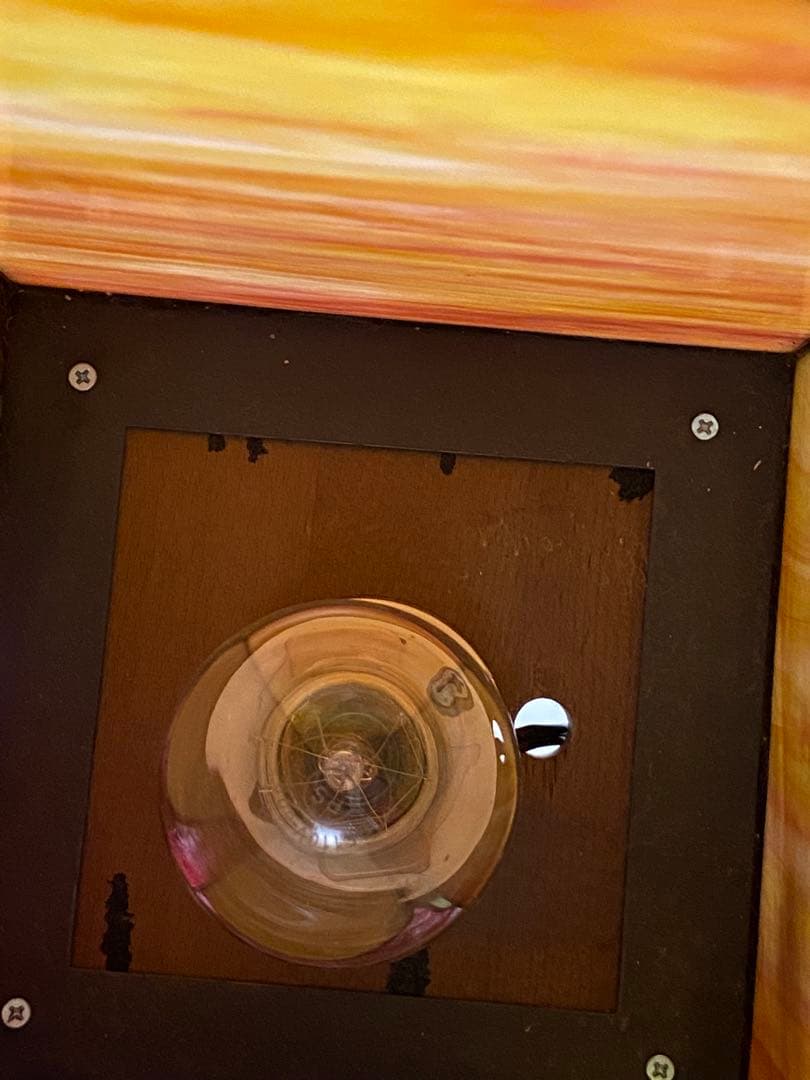 2388❣️ ステンドグラス　行燈　キャスター　付き　2点　セット