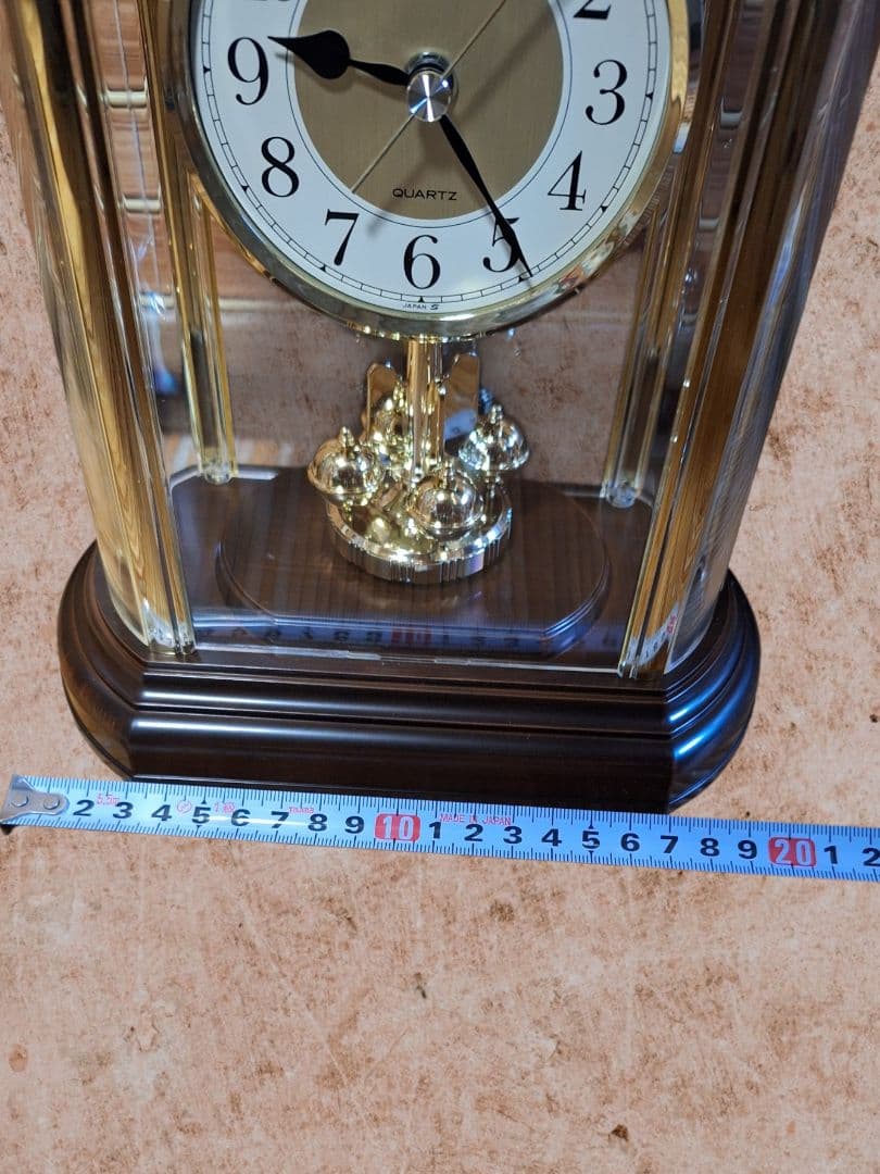 SEIKO セイコー クオーツ置時計 飾り振り子付き