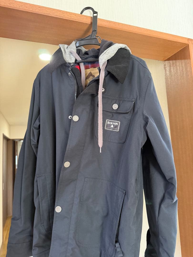 BURTON S ネイビー ジャケット フード付き