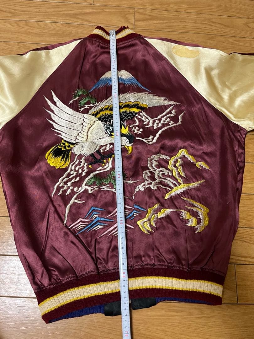 50s スカジャン ビッグサイズ アローポケット 綿無し T.T.Sジッパー