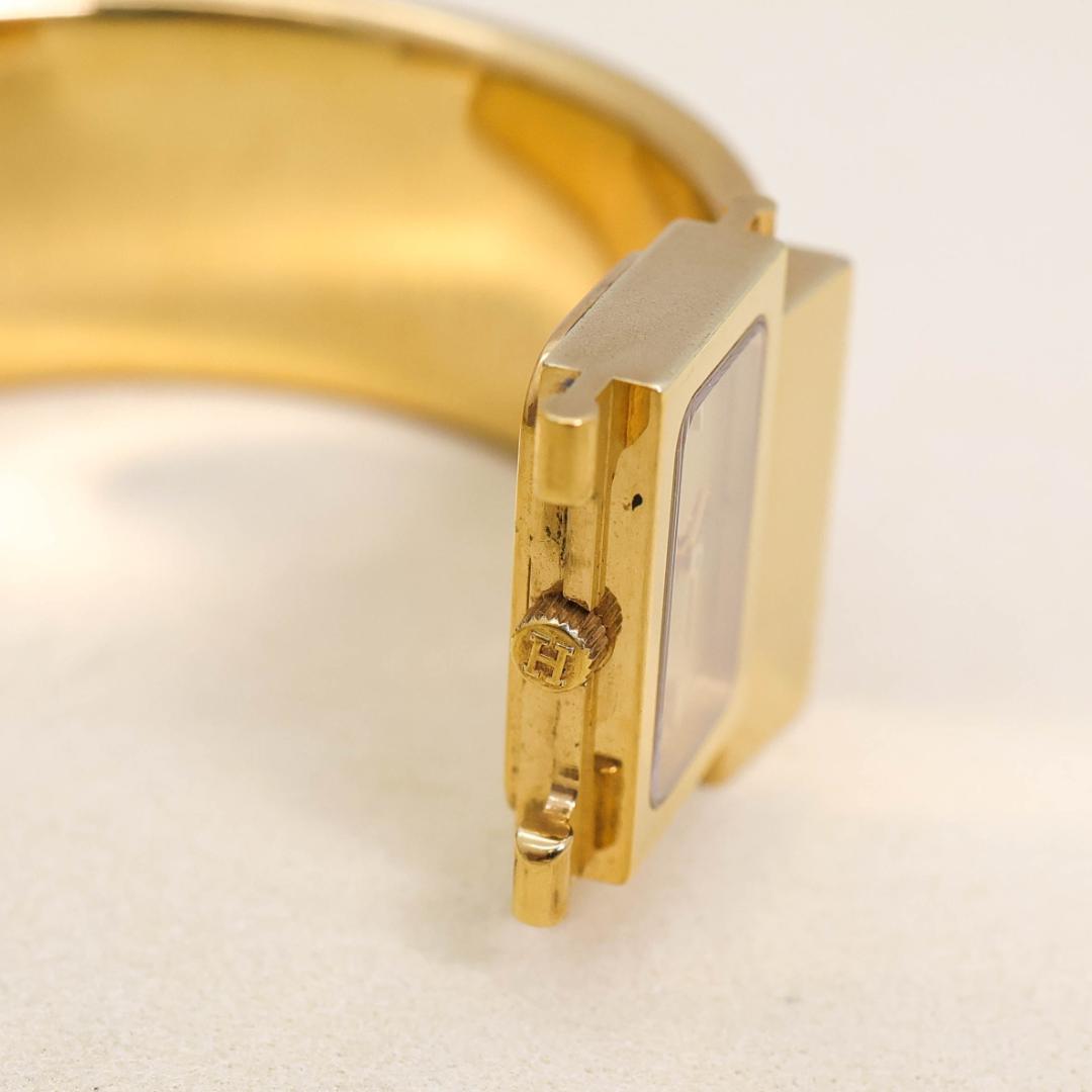 稼働 Hermes ロケ 腕時計 バングル 七宝焼 新品電池 2735