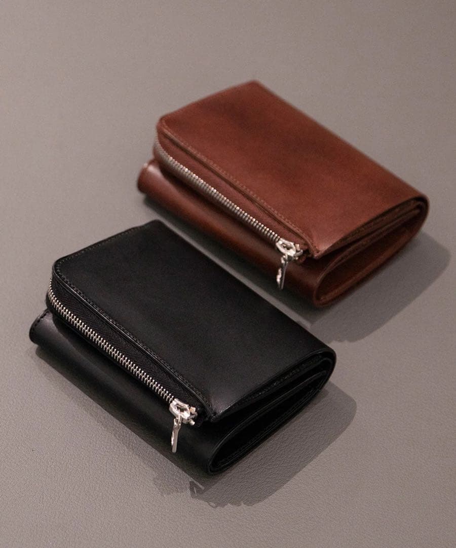 Aeta レザージップウォレット　FOLDED WALLET 三つ折り財布牛革