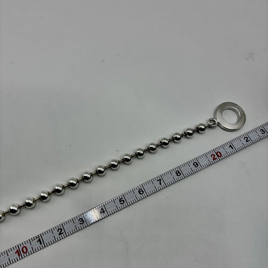 GUCCI グッチ ボールチェーン ブレスレット 21cm シルバー メンズ