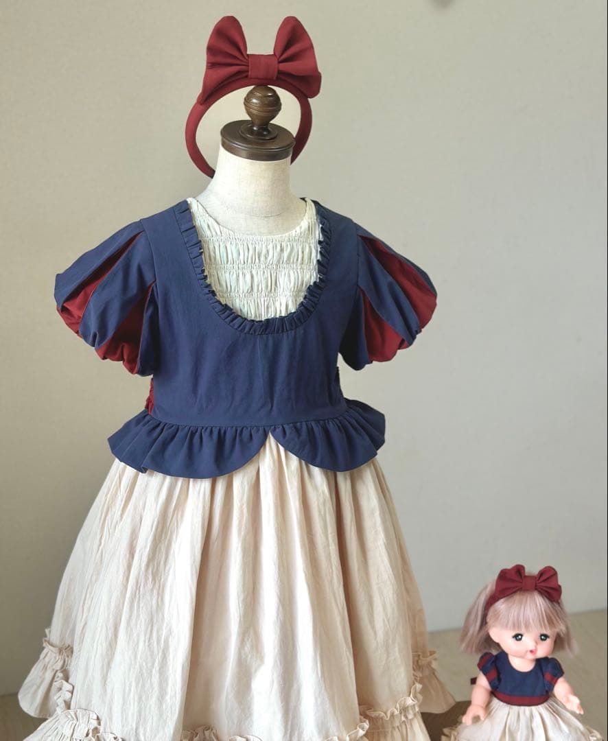 みぃNo.T501白雪姫ワンピースNo.H2503ブラウンチュチュスカート