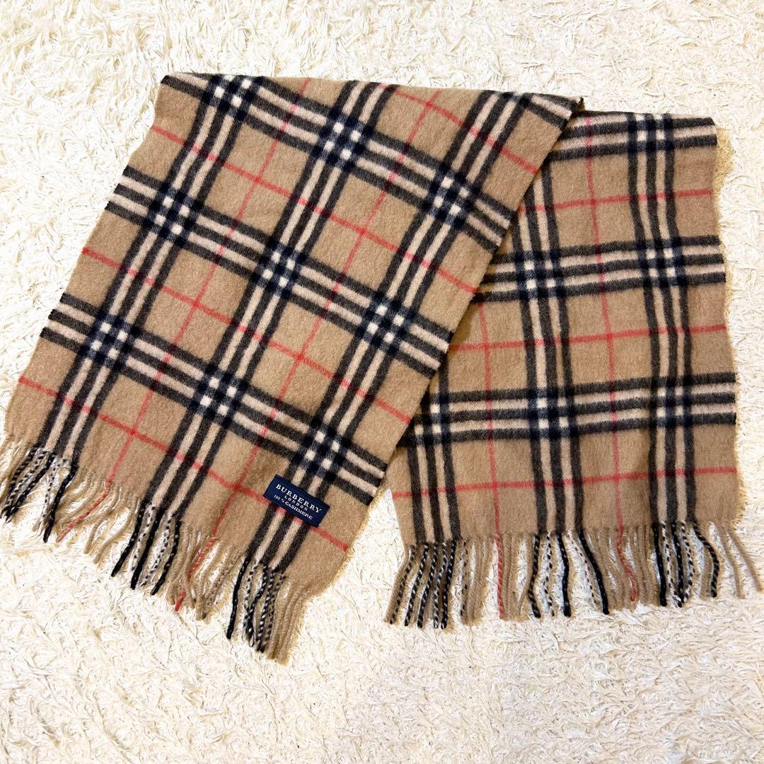 極美品✨️カシミヤ 100% BURBERRY ノバチェック マフラー ストール