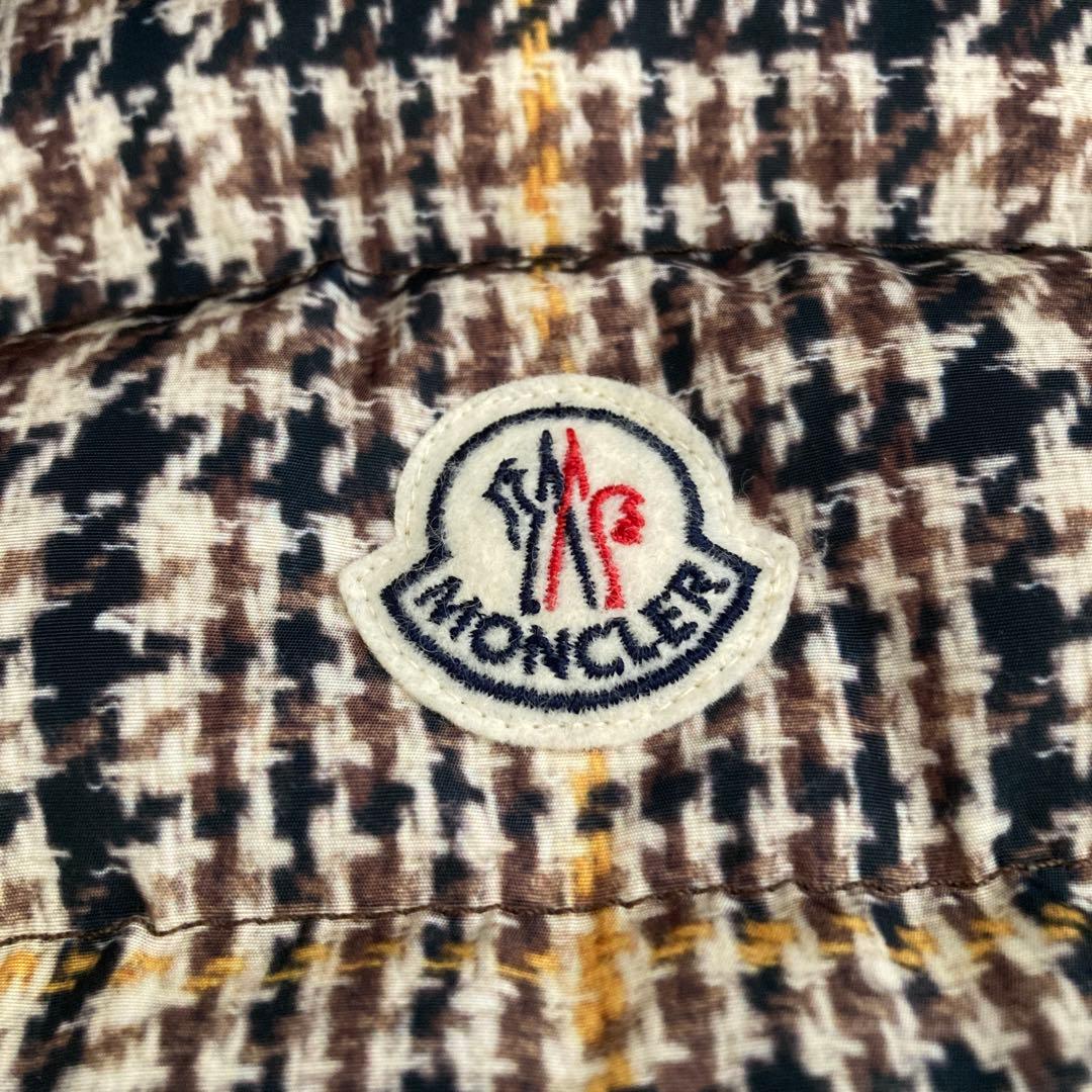 MONCLER チェック柄 ダウンベストレディースM