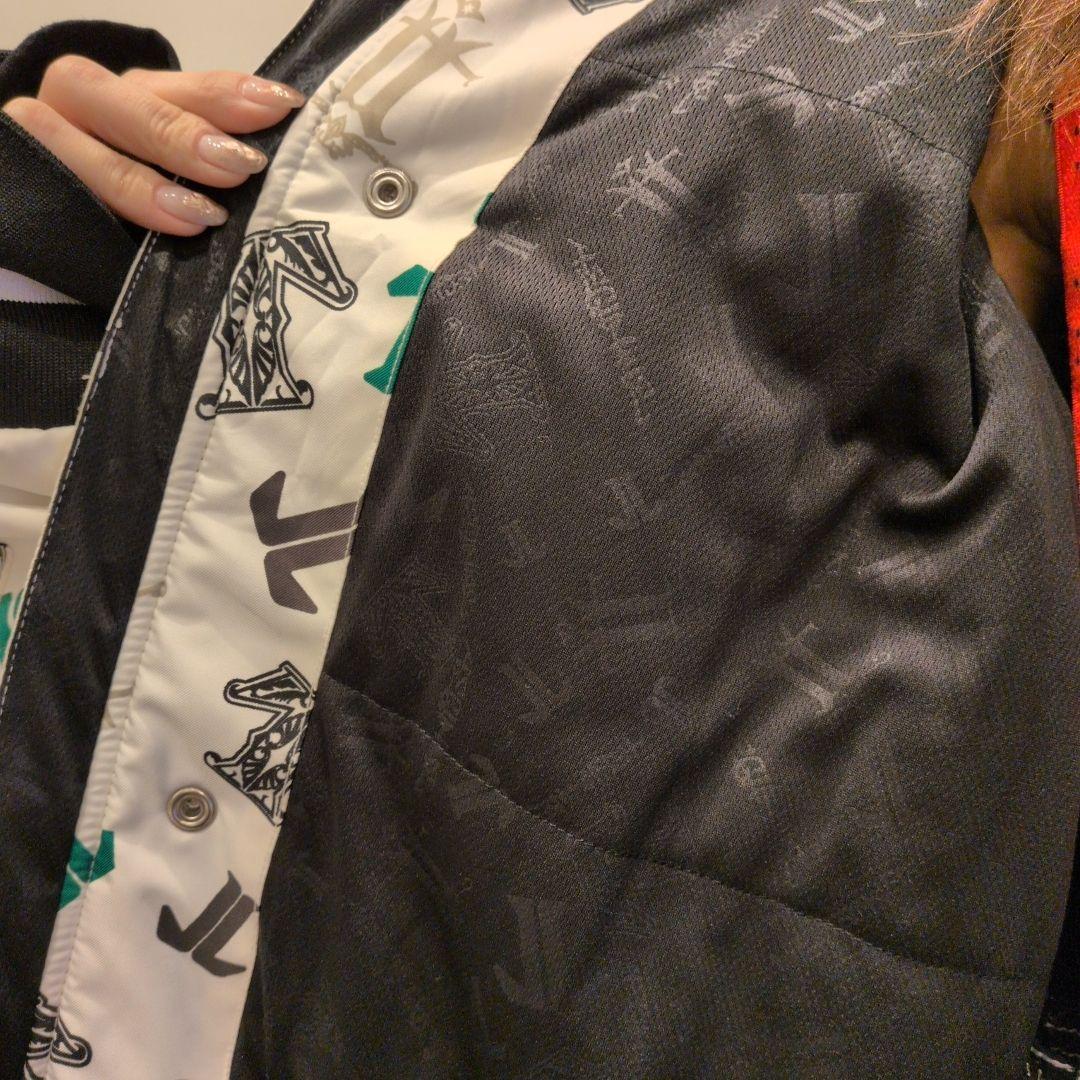 【美品】TECHNINE 総柄プリントスノーボードジャケット 大きいサイズメンズ