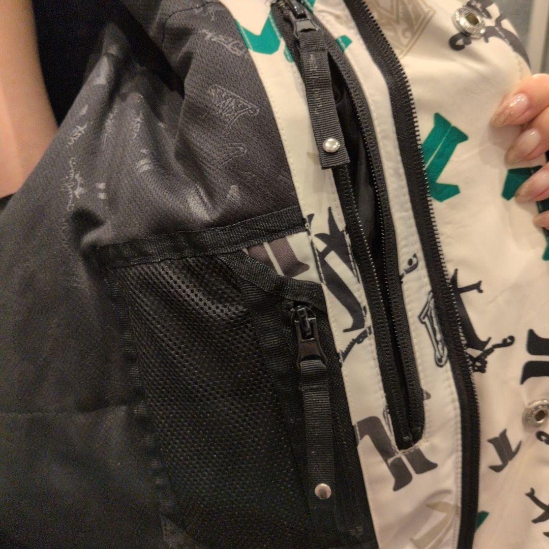 【美品】TECHNINE 総柄プリントスノーボードジャケット 大きいサイズメンズ