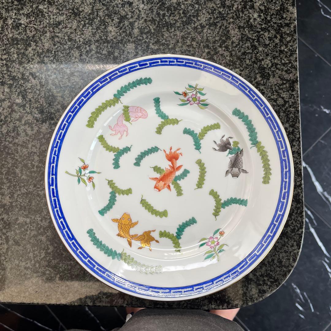 ヘレンド　シノワズリ　ポワッソン　皿