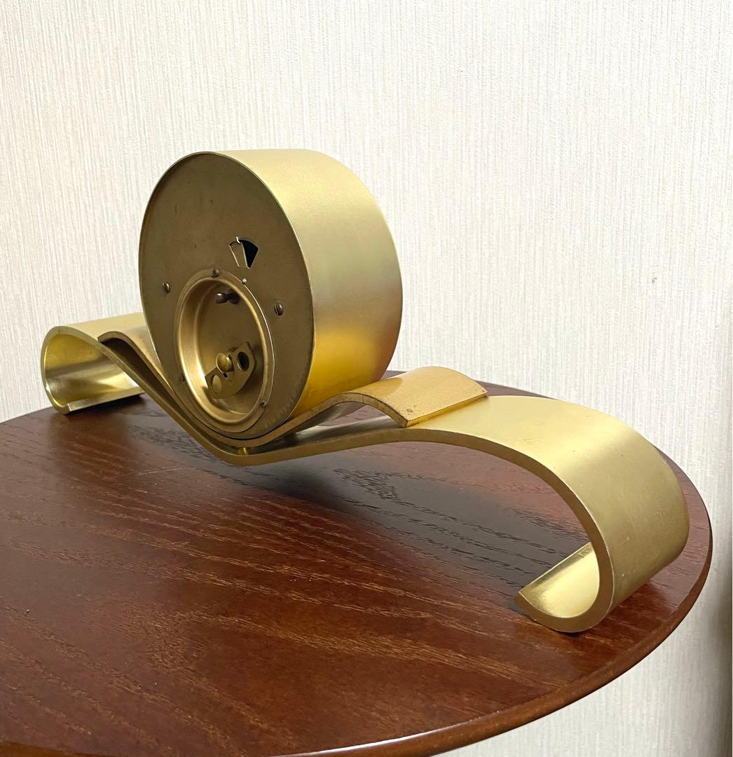 日本美術時計 Nマーク 置時計 ゼンマイ式 ヴィンテージ アンティーク 動作品