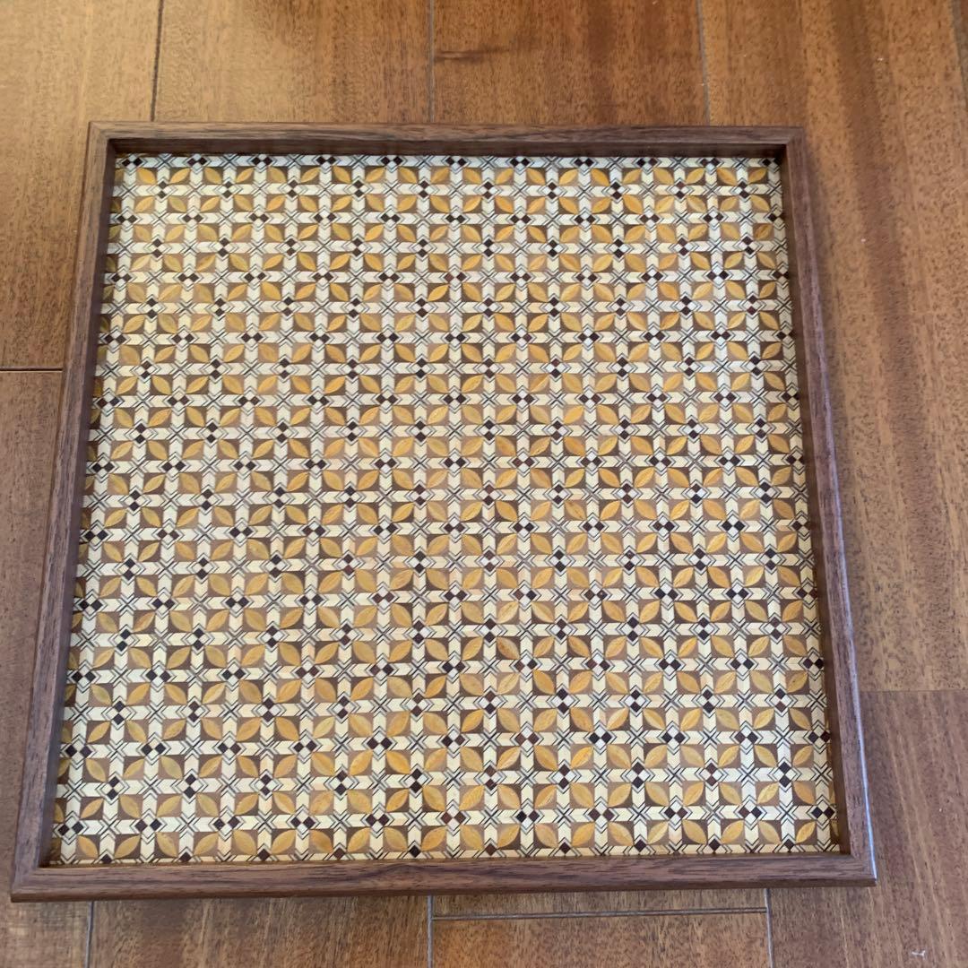 【新品未使用】★寄木細工★お盆