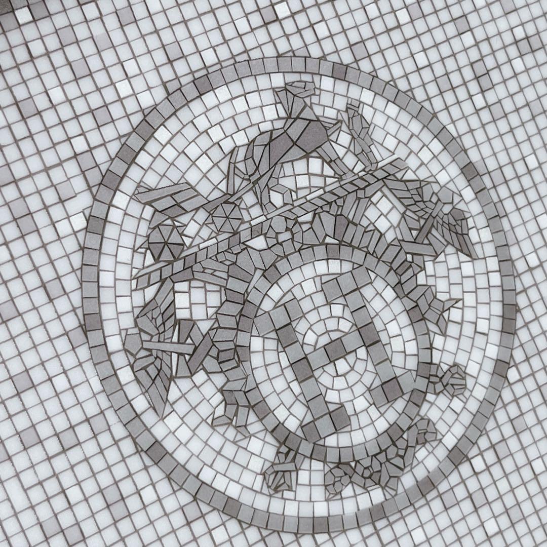 【美品】HERMES エルメス　モザイクヴァンキャトル プラチナ　スクエア