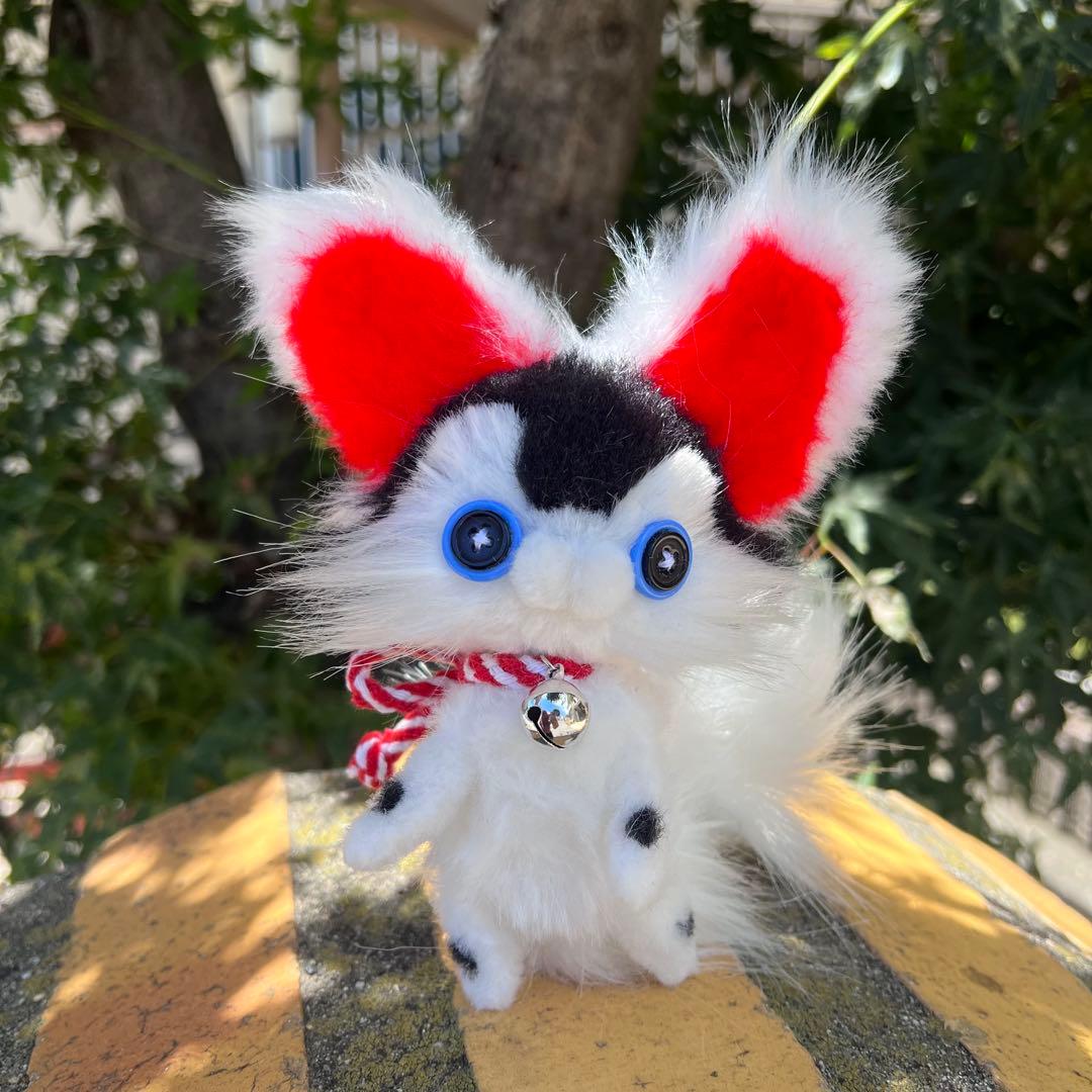 身代わり毛玉幻獣 張り子犬 銀鈴