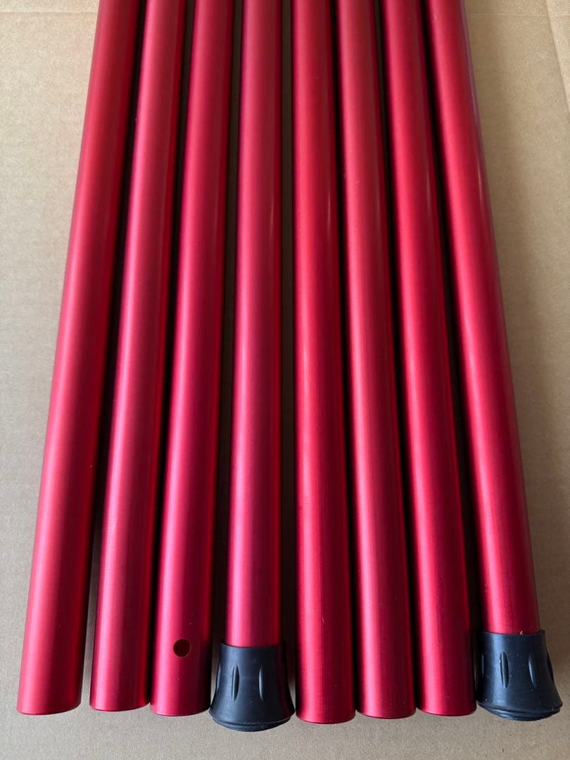 スノーピーク ウイングポール レッド 240/280 ② USED