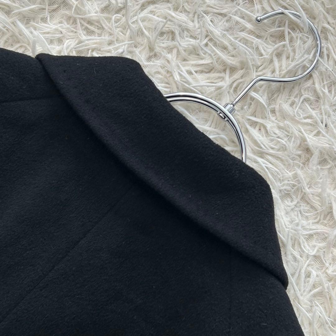 美品／L✨ バーバリーロンドン カシミヤ アンゴラ ステンカラーコート チェック