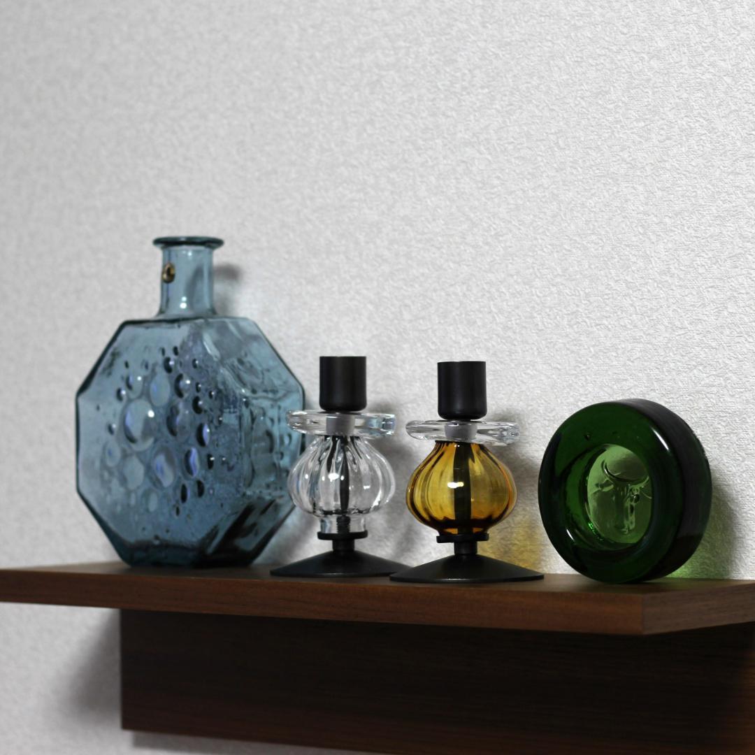 【人気作】エリックホグラン　灰皿/ガラスオブジェ　グリーン　牛　北欧ヴィンテージ