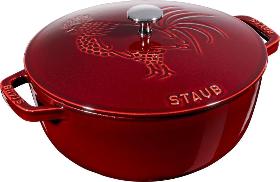 staub フレンチルースターココットグレナディーンレッド24cm