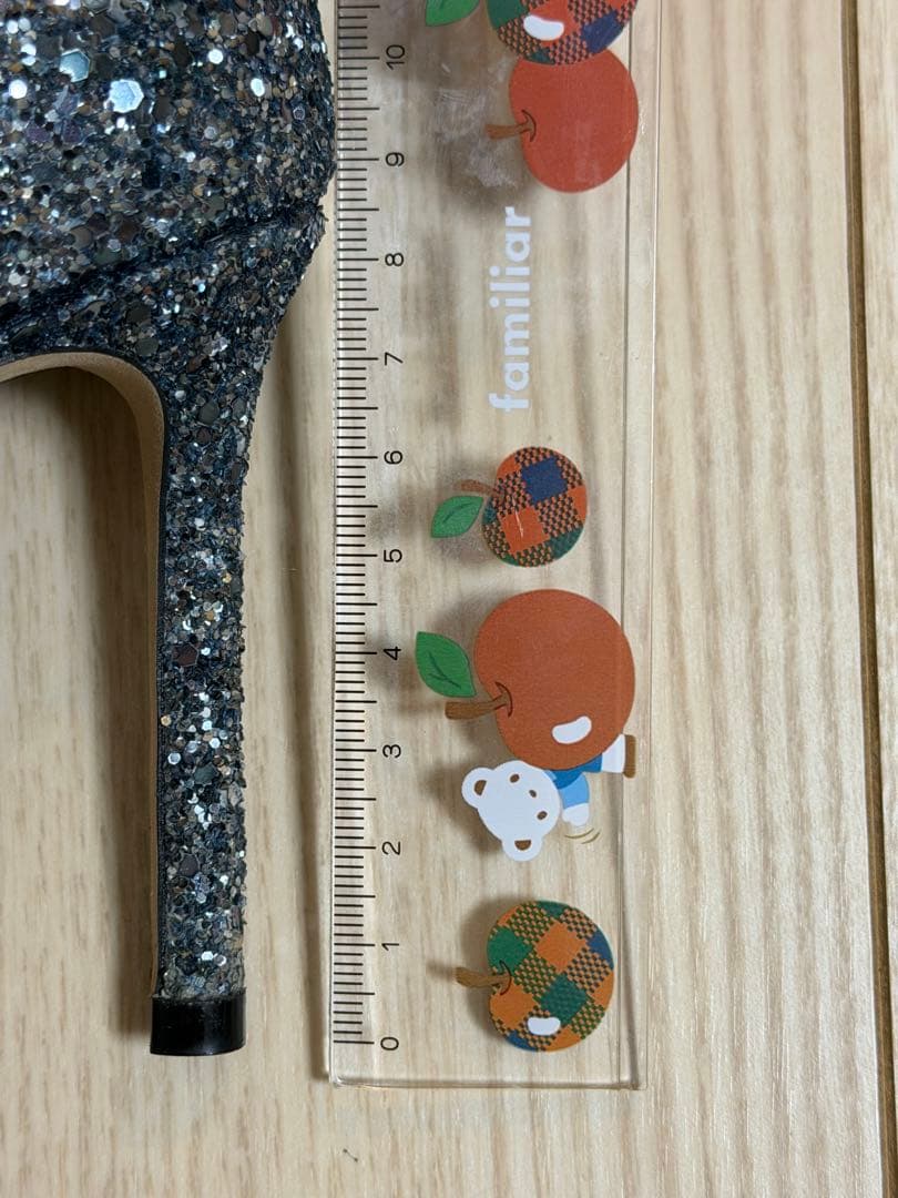 ※魂　JIMMY CHOO グリッター ハイヒール　ブルー　ネイビー