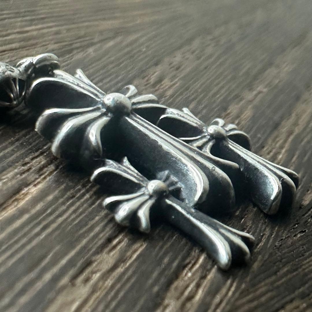 ■ Chrome Hearts 3CHクロス ドロップ ピアス ■ レアアイテム