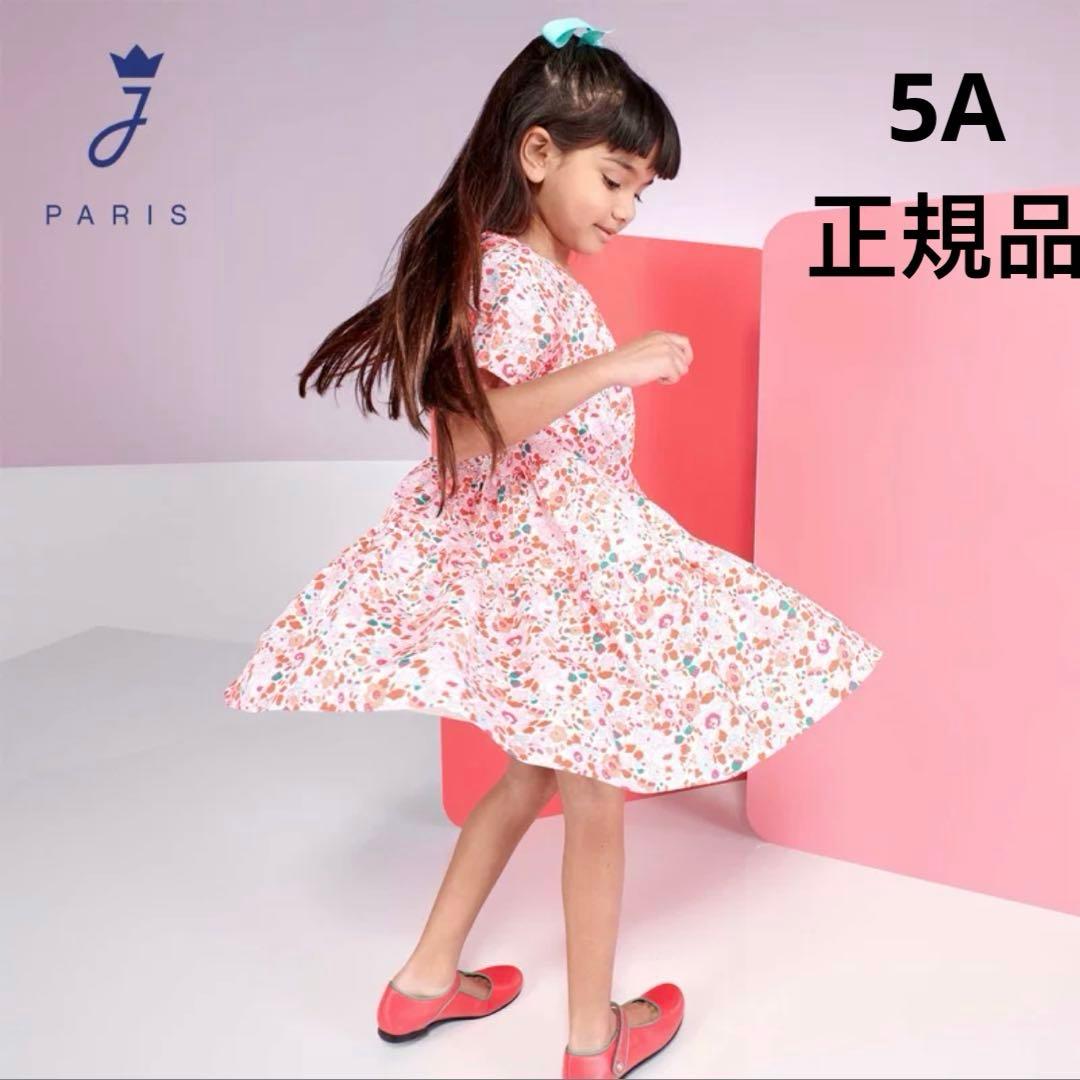 新品　Jacadi × LIBERTY コラボ 花柄　花柄 ワンピース　5A