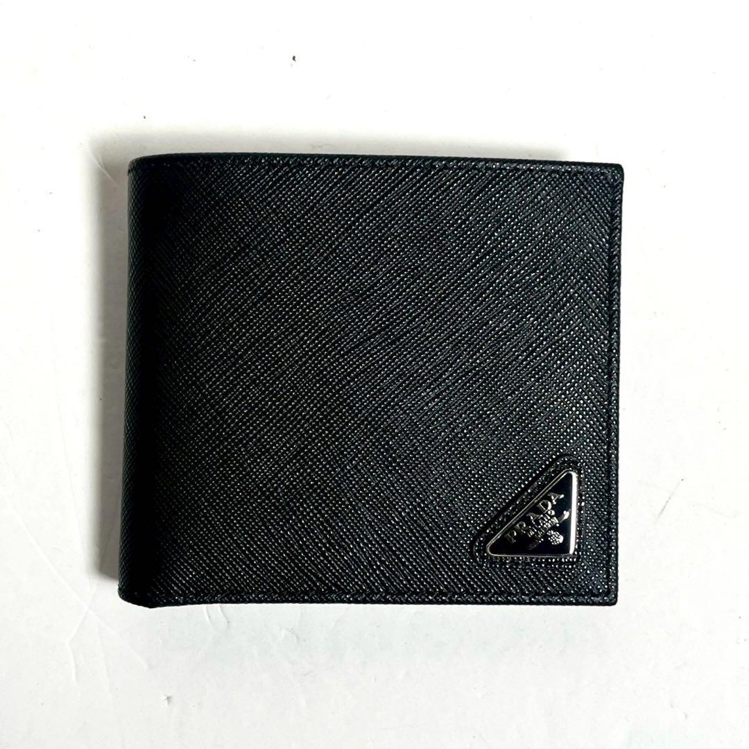 【新品未使用・付属品完備✨】現行 PRADA サフィアーノレザー 折り財布