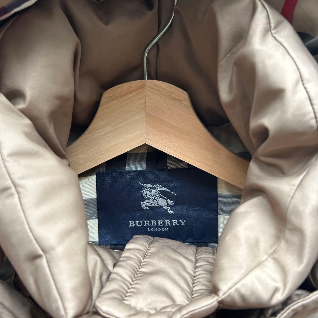 バーバリー ロンドン BURBERRY LONDON ダウンベスト フード付き