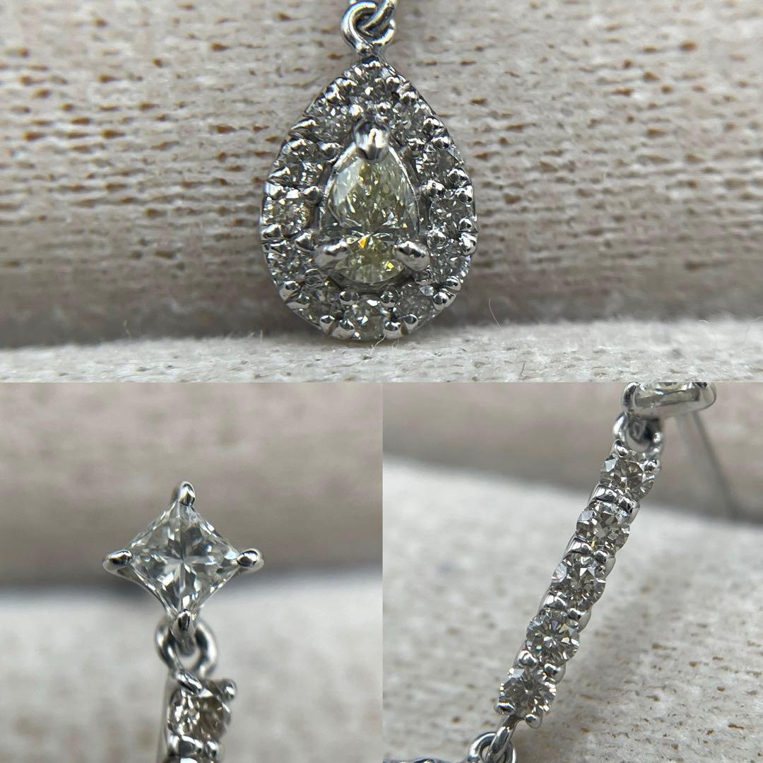 JB18★高級 ダイヤモンド0.56ct プラチナ ピアス