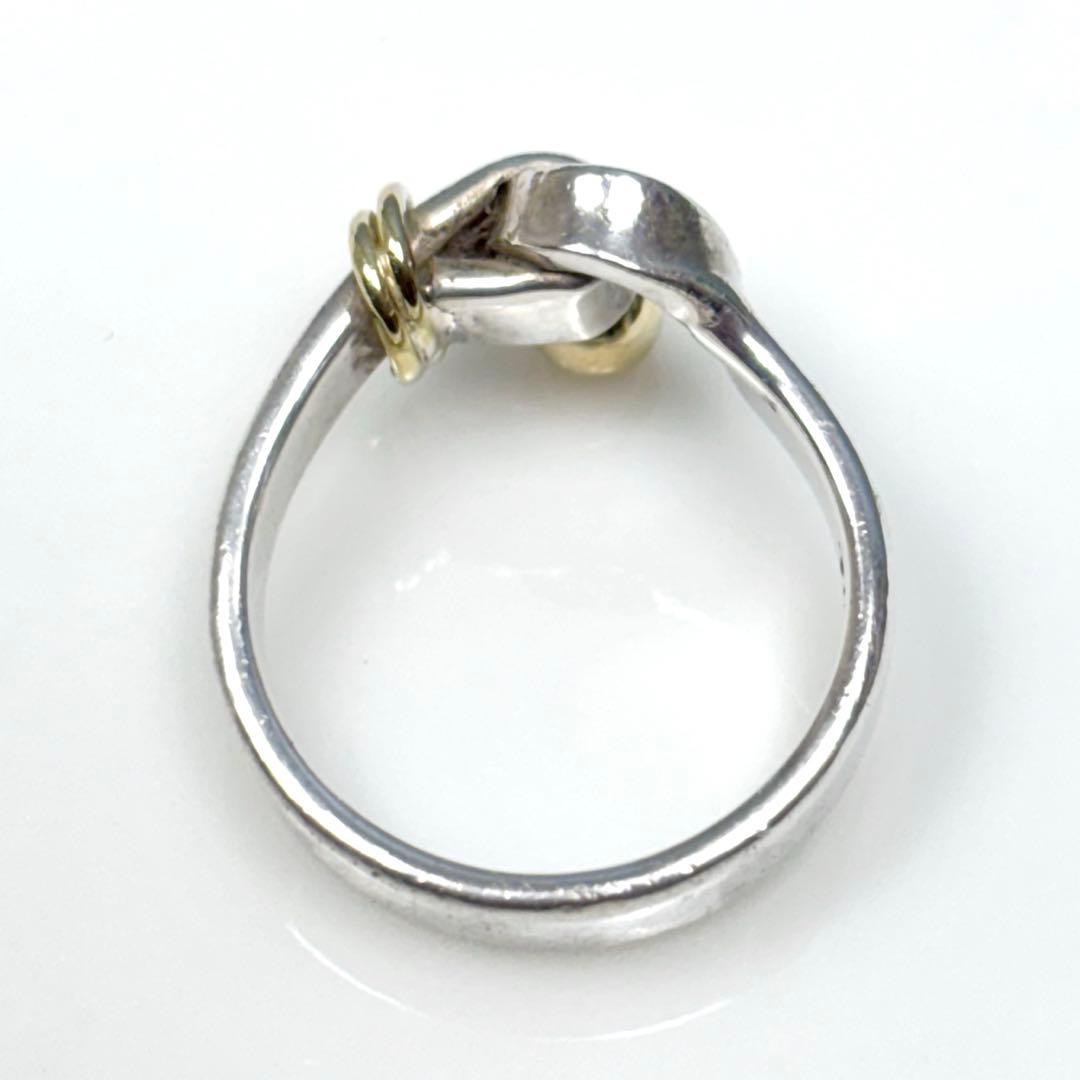 Tiffany & Co. ティファニー K18×SV925 フック&アイ 9号