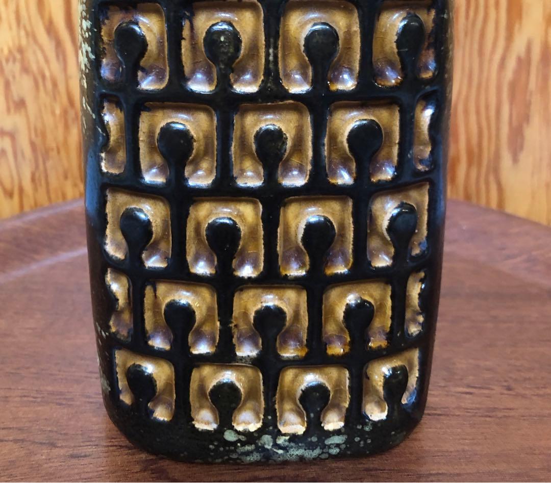 東ドイツ　Germany ビンテージ　ハンドル付き花瓶 Fat Lava