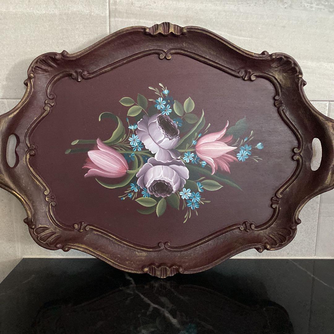 トールペイント(マルチローディング) 飾り盆