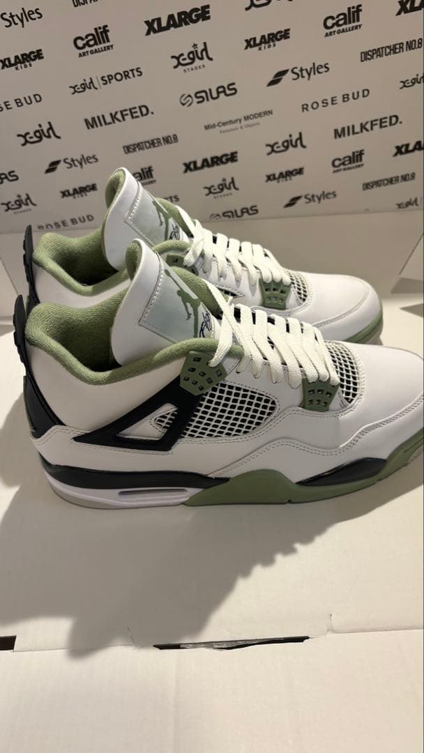 靴 Nike Women's Air Jordan 4 \"Oil Green\"
