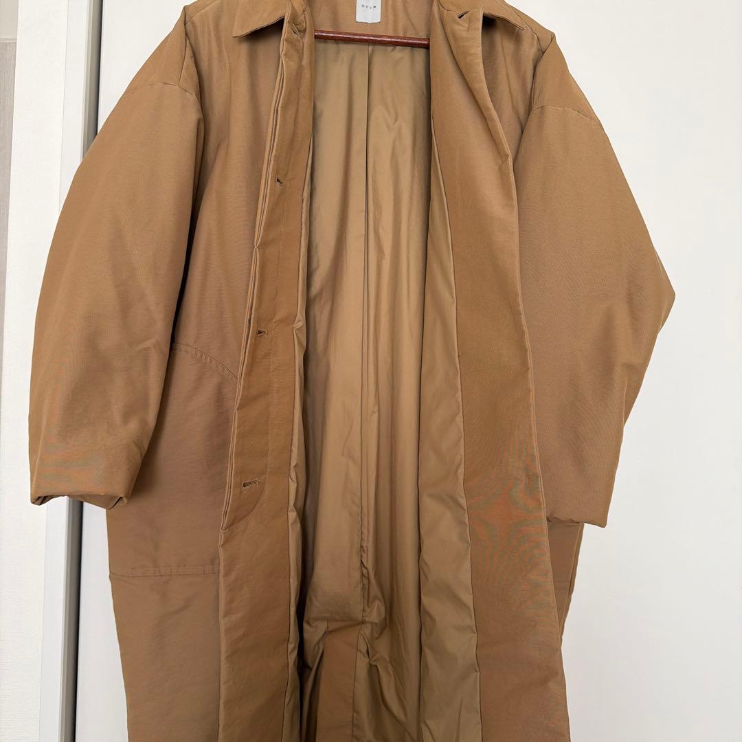【toitoi】休日と詩　ベージュ 比翼コート