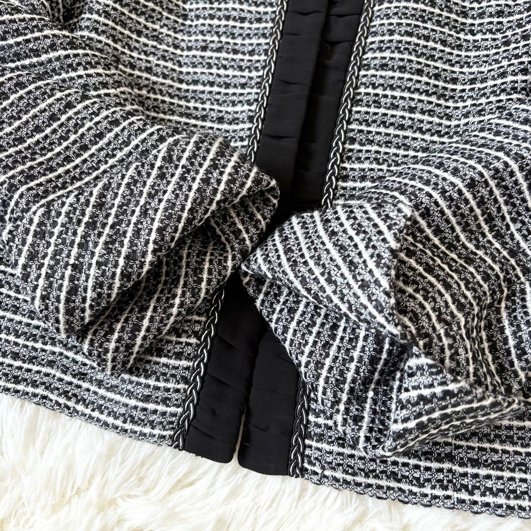 美品　ルイルエブティック ツイード セットアップ フォーマル ブラック　黒　 L