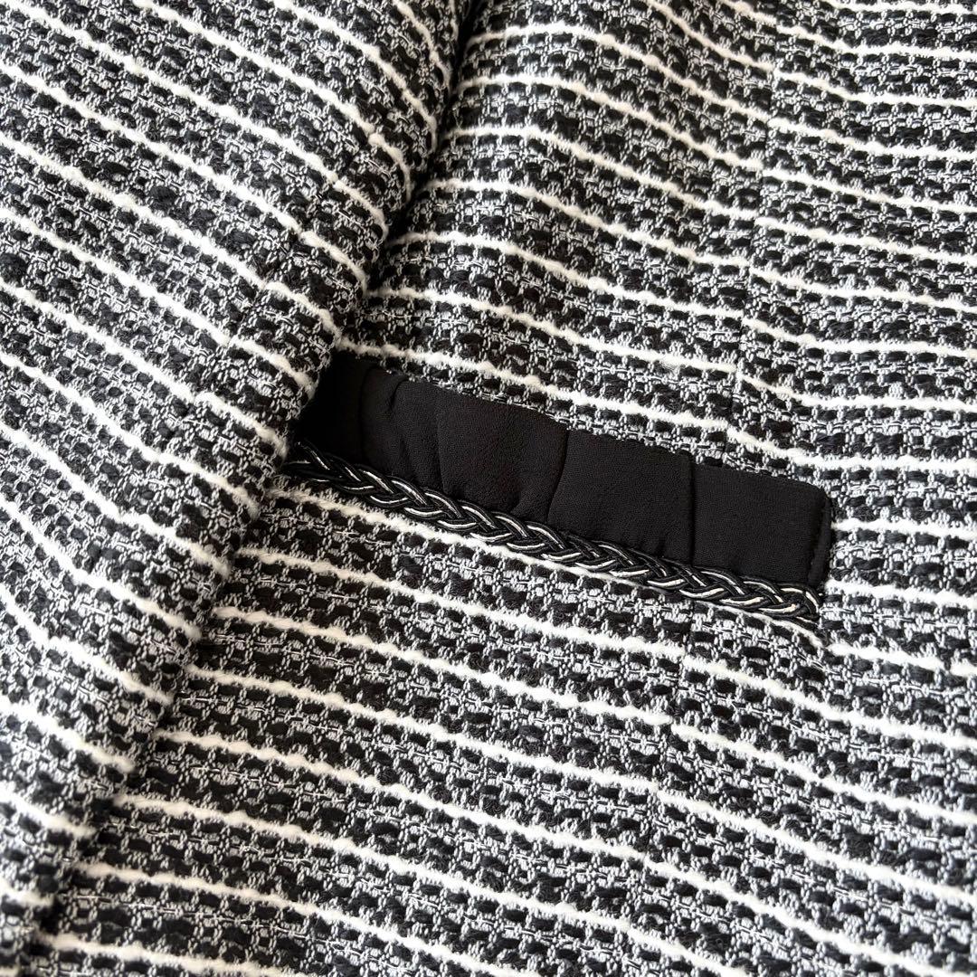 美品　ルイルエブティック ツイード セットアップ フォーマル ブラック　黒　 L