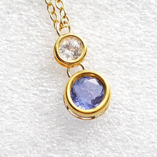 14KGFネックレス☆フェナカイト・カラーチェンジフローライト