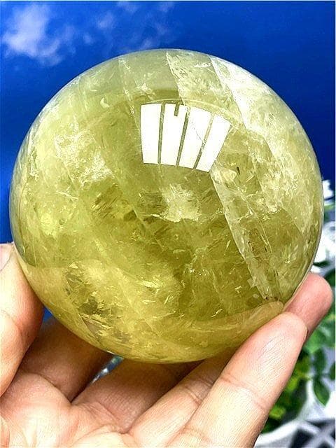 AAA級【金運UP】★天然シトリン丸玉B89D1/192D03A