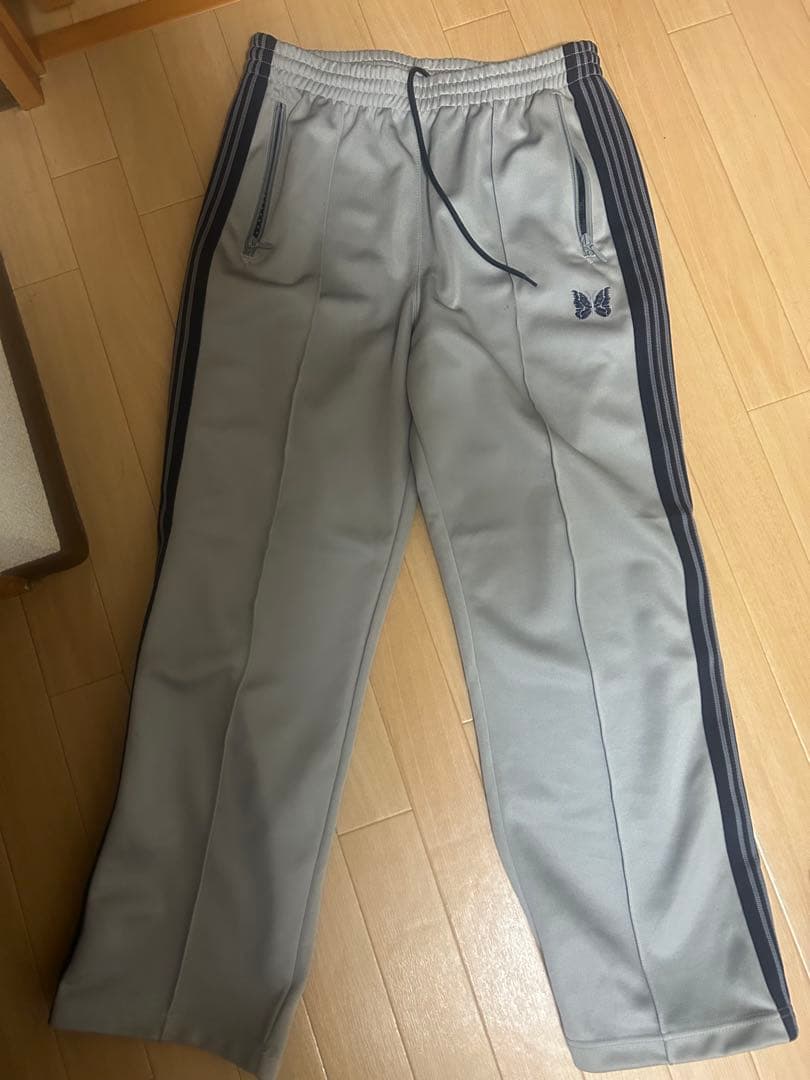 〈別注〉ストレートtrack pant-poly smooth Mサイズ　グレー