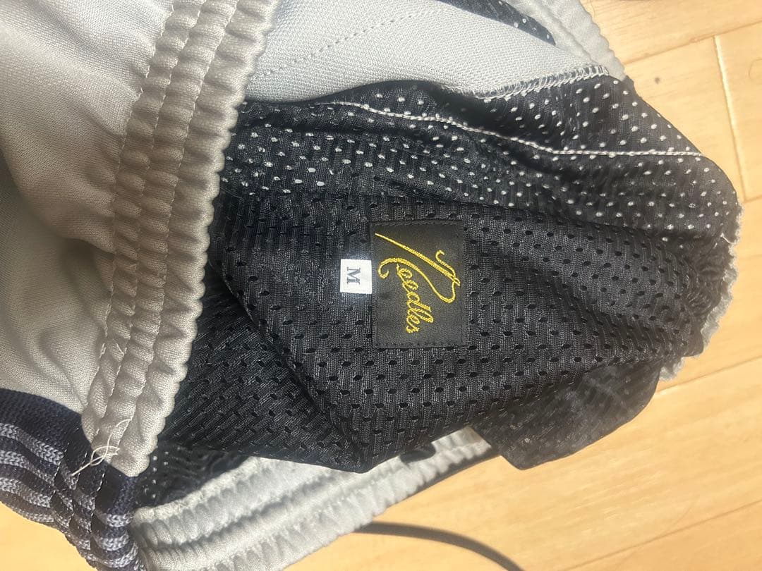 〈別注〉ストレートtrack pant-poly smooth Mサイズ　グレー