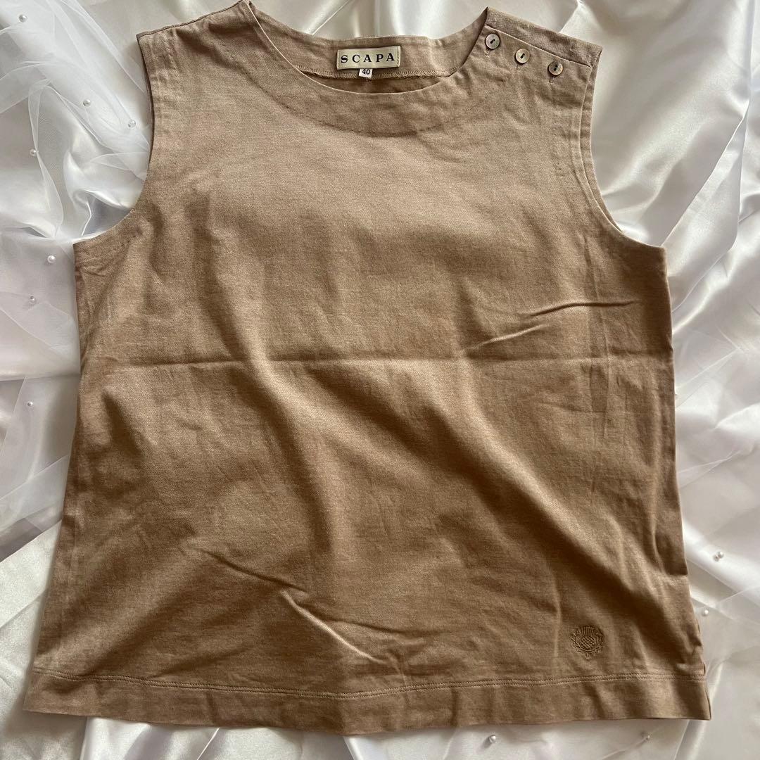 文旦ページ　SCAPA 40 コットン100% スキャパタンクトップ