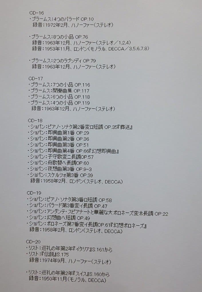 ウィルヘルム・ケンプ ソロ・ピアノ演奏集 CD35枚組 (新品未開封)
