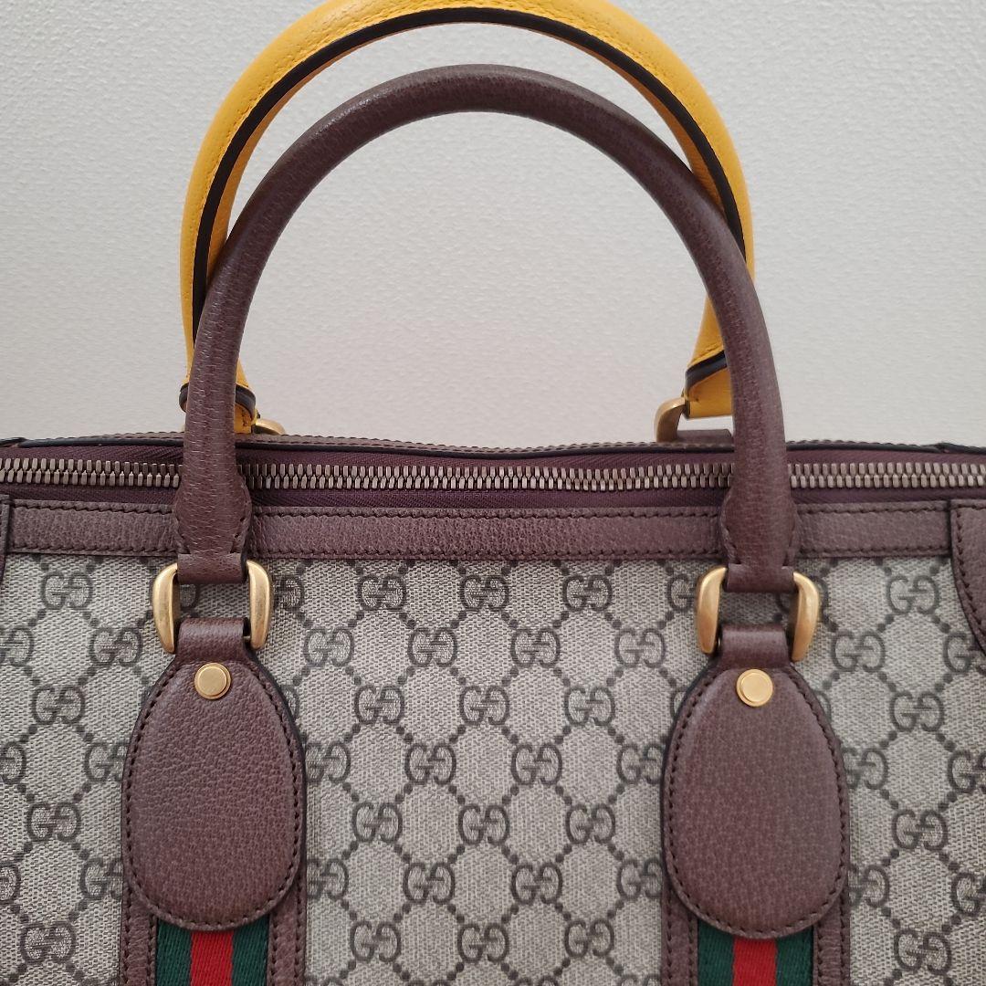 GUCCI ネオヴィンテージ ダッフルバッグ　GG スプリーム キャンバスレザー
