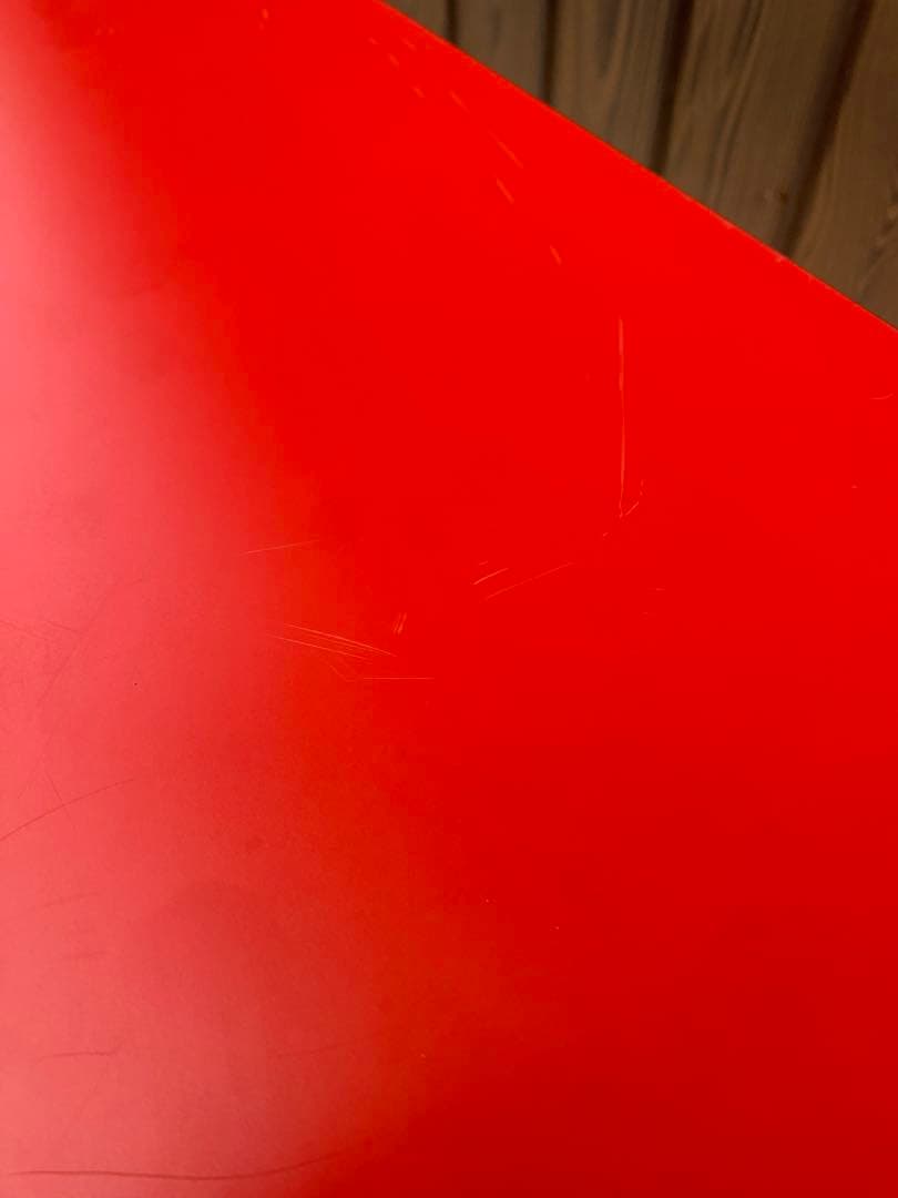 赤色長方形ローテーブル約180x 90cm 折りたたみ式　長机　会議　宴会　中華