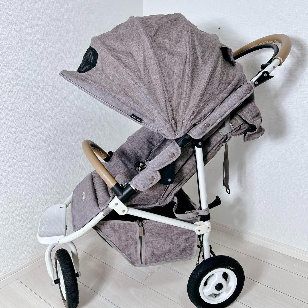 エアバギー　ベビーカー　ココブレーキEX フロムバース　アースブラウン　ホワイト