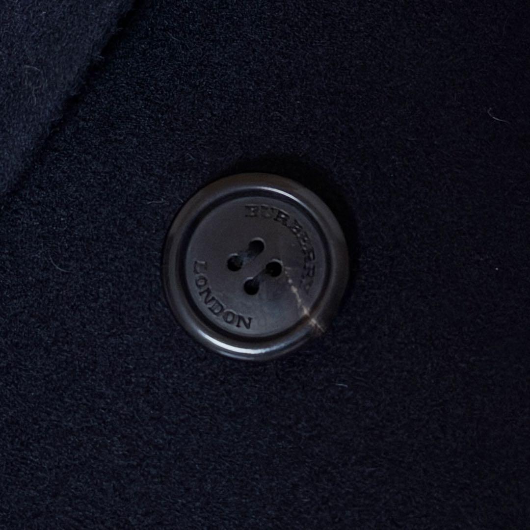 ☆極美品☆バーバリー　カシミヤトレンチコート　リバー仕立　ブラック　2XL