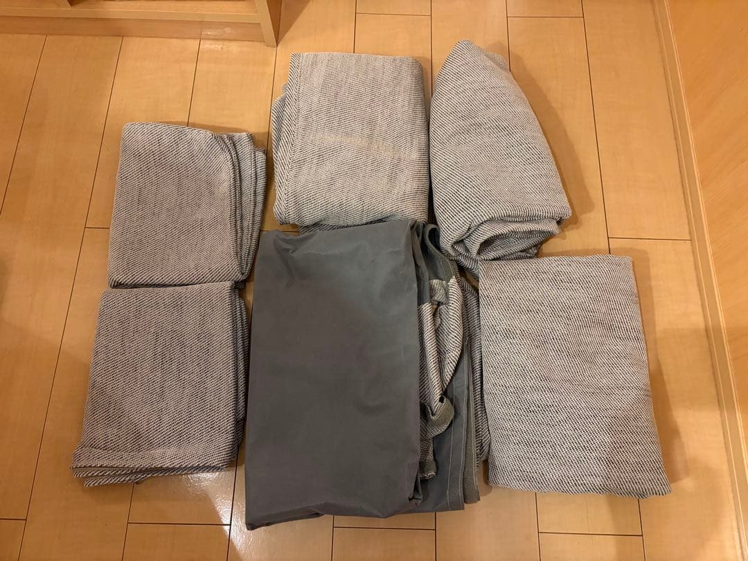 IKEA ソーデルハムン　カバー3人掛け用　ヴィーアルプベージュ／ブラウン