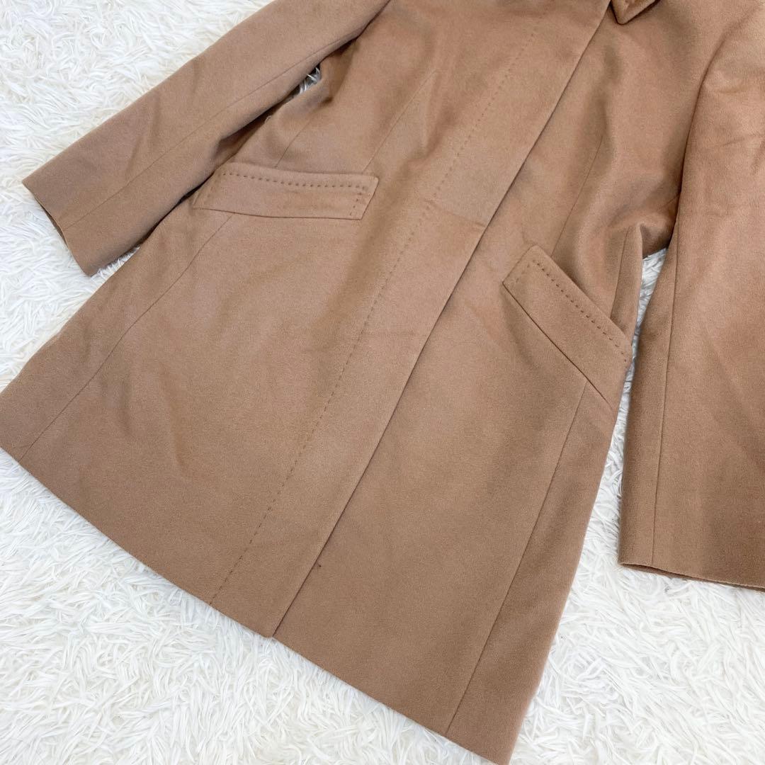 【極美品】アクアスキュータム カシミヤ 100% チェスターコート キャメル