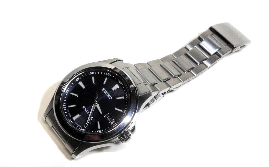SEIKO SBPN071 ソーラー時計 シルバーブルー