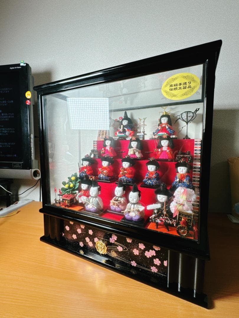 値下げ中：ひな人形【4段】アンティーク　江戸木目込　寿慶