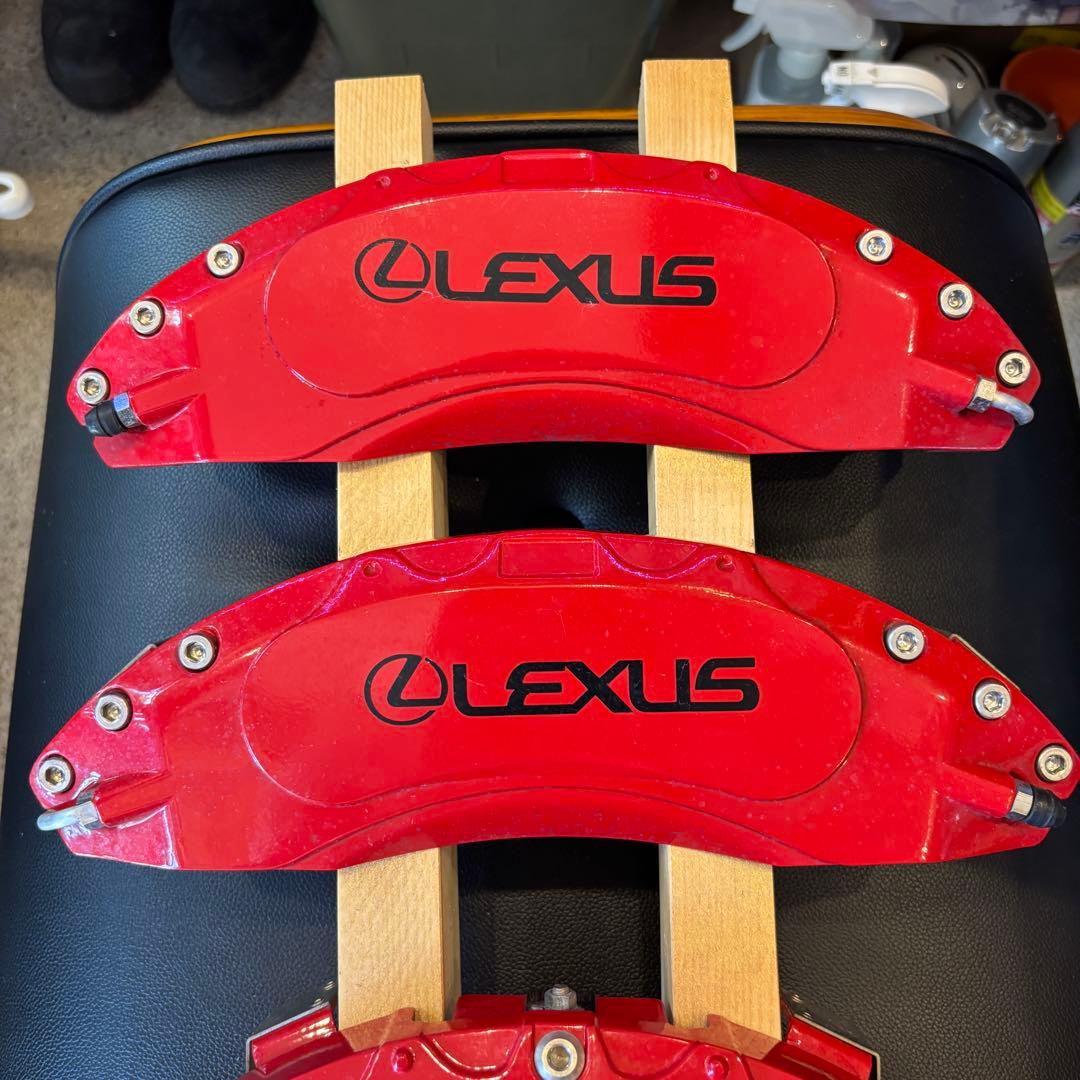 レクサス　LS 50系　レッド ブレーキキャリパーカバー　前後 4個セット