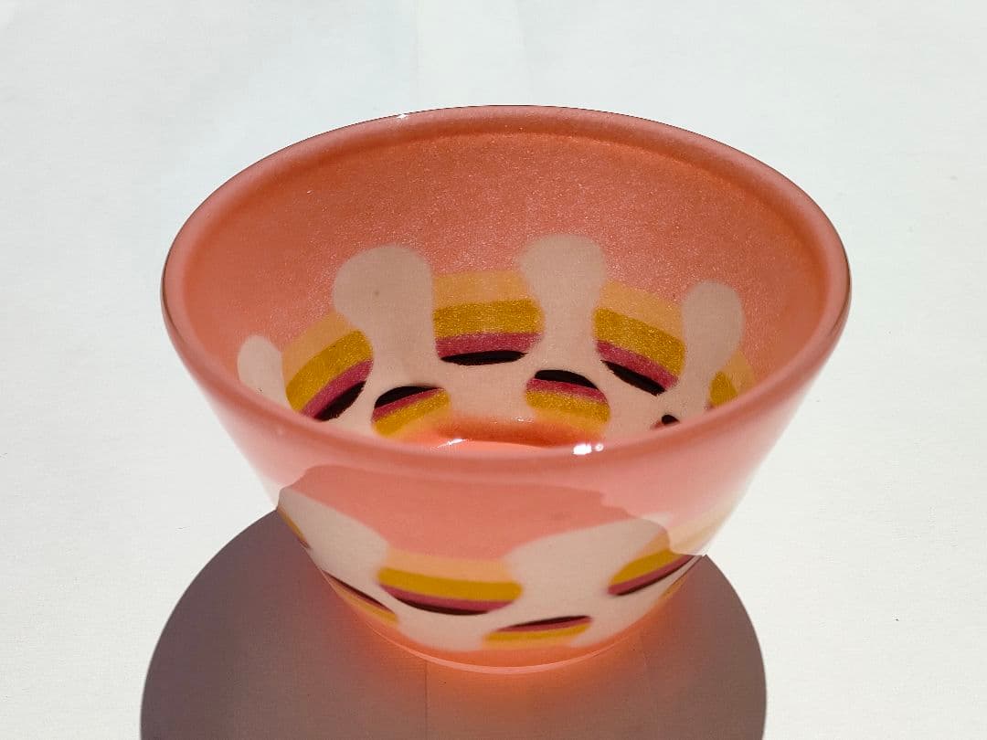 ●新品●作家物 ガラスのボール３点●尾藤硝子工房 小野真琴作●径11＆14＆15